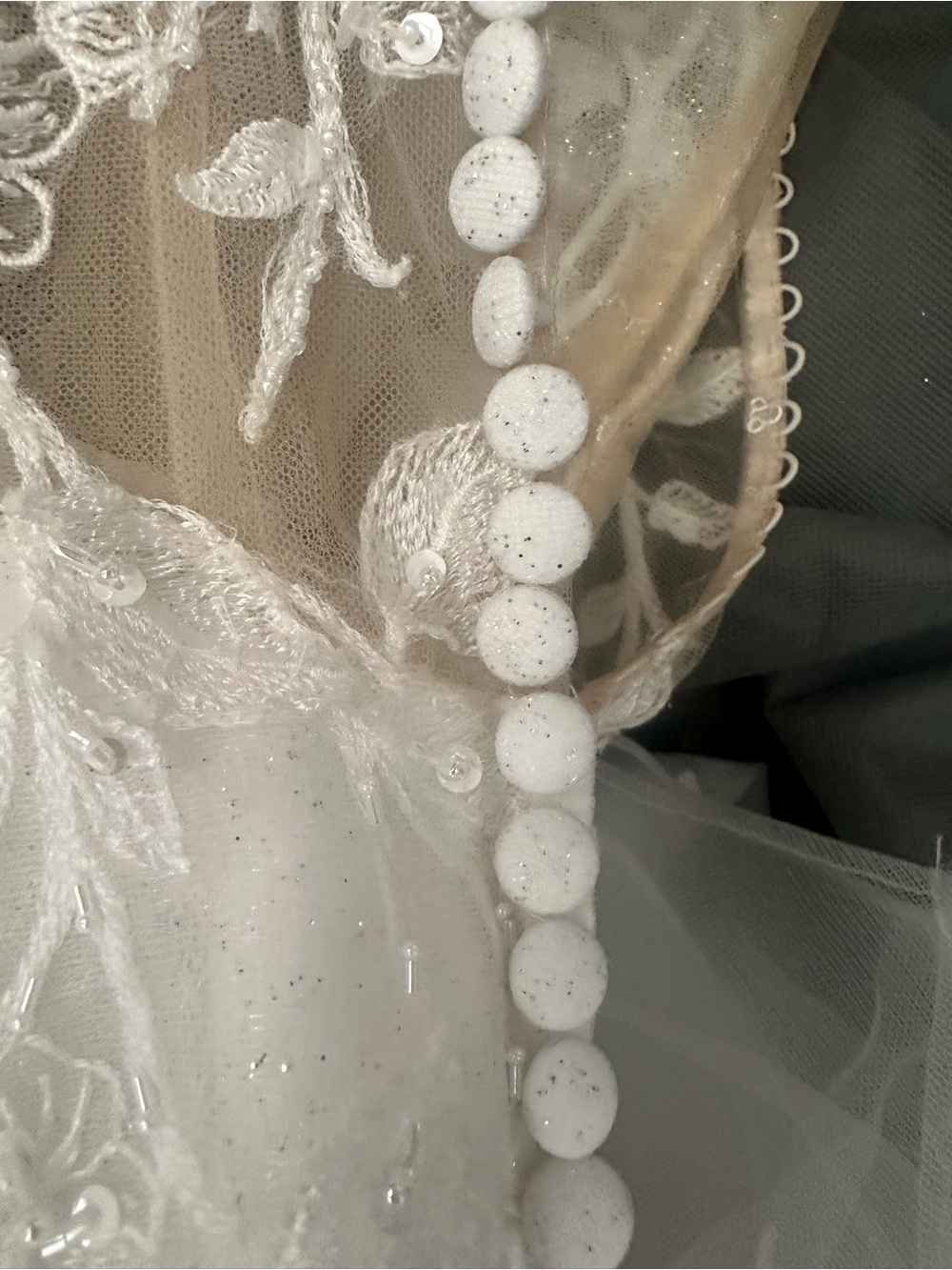 Elegant Justin Alexander White Mermaid Lace Wedding Dress NWT - Picture 13 of 15